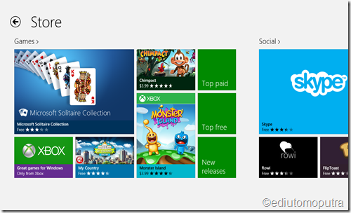 Windows Store Screen