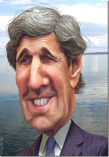 John Kerry caricature