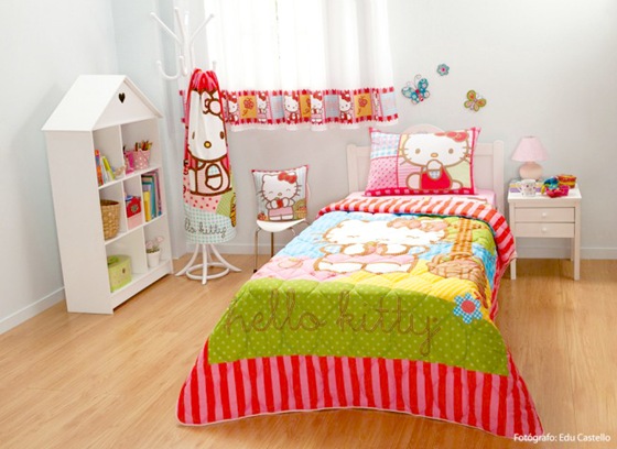 Hello Kitty chega às lojas Pernambucanas com a coleção de Cama e Banho. quarto hello kitty pernambucanas