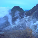 The view just before sunrise from the outer rim of Sibayak (Daniel Quinn, August 2011)