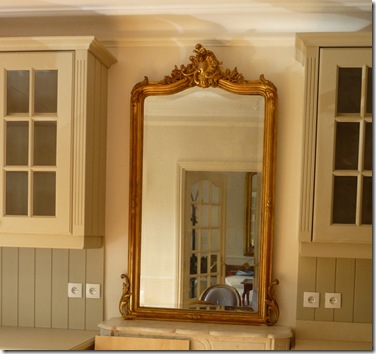 Mirror over mantel