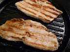 Brined cutlets, patted dry and cooked.