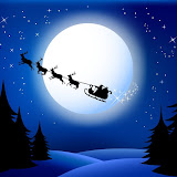 Santa`s sleigh - vector.All elements are grouped in layers.