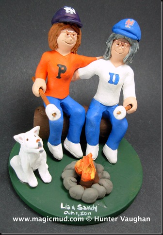 Camping Lesbians Wedding Cake Topper they love to go camping and always
