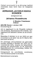 Monden, Adrianus Jacobus Maria Rouwadvertentie.jpg