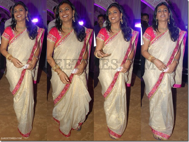 Roja_Off_White_Saree