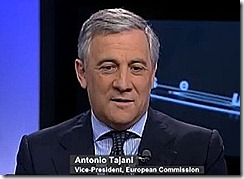 Antonio Tajani - Comissario Industria. Dez 2012