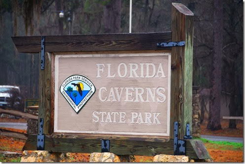Florida Caverns Sign