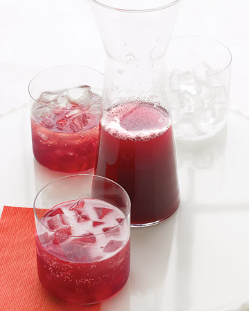 Pomegranate Champagne Punch. (marthastewart.com)