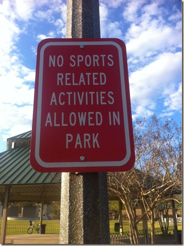 no sports