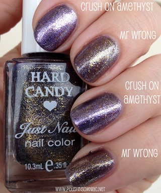 Hard Candy Crush on Amethyst vs Hard Candy Mr Wrong Hard Candy Crush on Amethyst vs Hard Candy Mr Wrong
