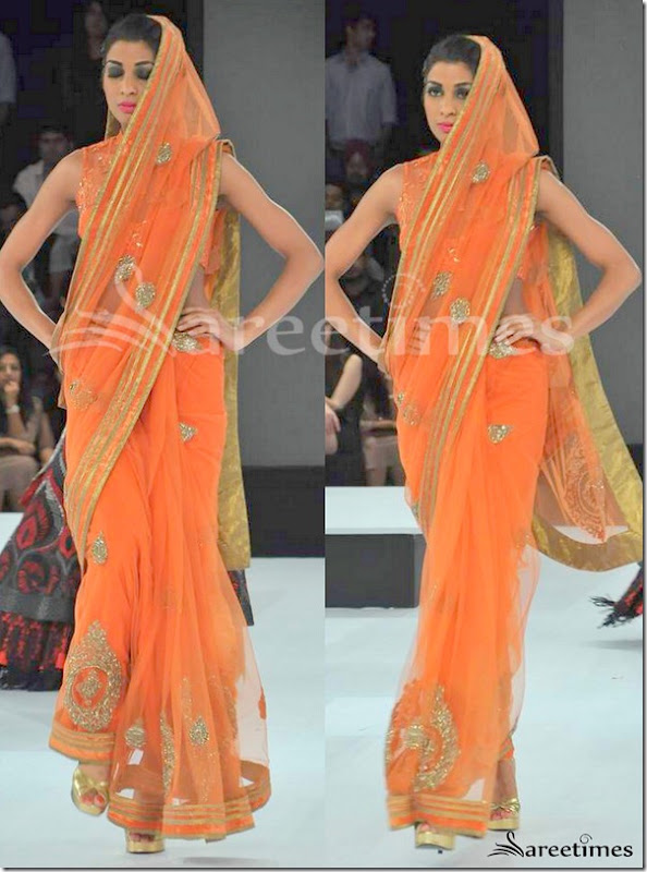 Shantanu_Nikhil_Orange_Shimmer_Saree