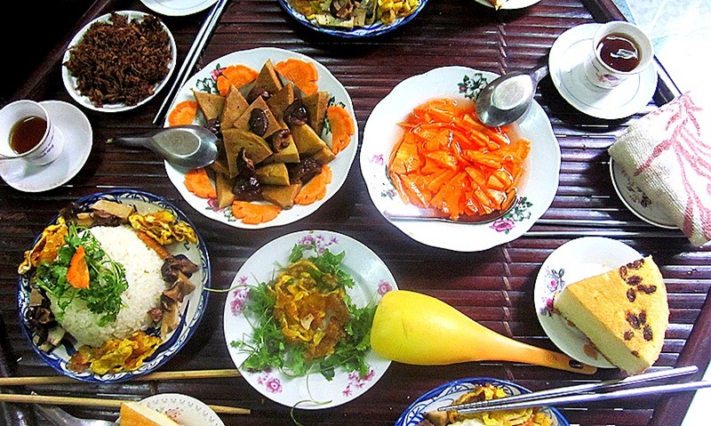 Thực đơn món ăn chay người áo lam - quán cơm chay - món ăn chay - chuyện ăn chay