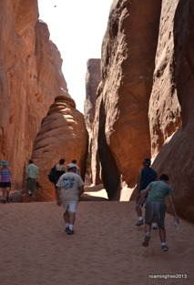 On the way to Sand Dune Arch