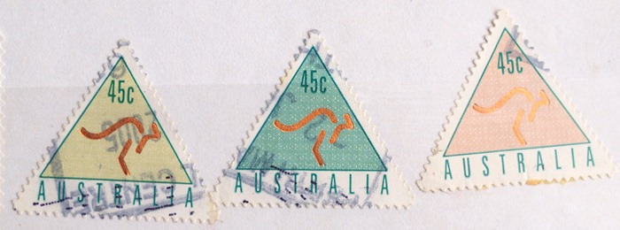 triangle stamps