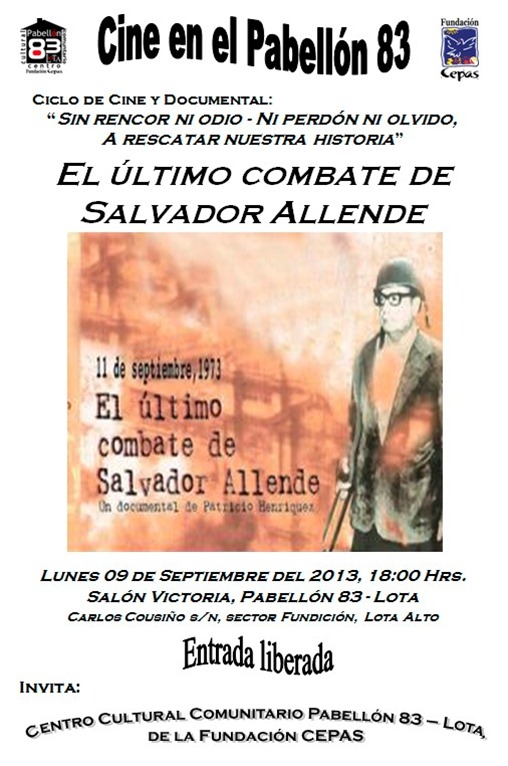 Afiche película Allende 2013