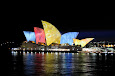 Opera House with light show