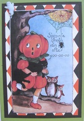 Vintage Halloween Pumpkin Card2