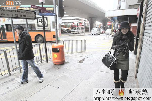 戀情被揭，朱晨麗與李晉強尷尬分頭撇。