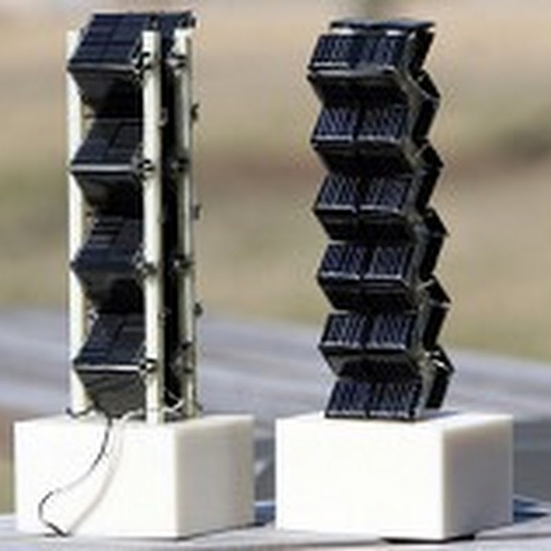 Paneles solares tridimensionales