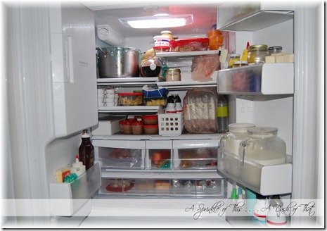 fridge before {A Sprinkle of This . . . . A Dash of That}