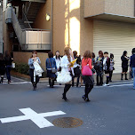 japanese girls in shinjuku in Shinjuku, Japan 