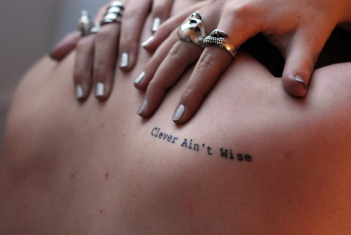 clever_aint_wise_quote