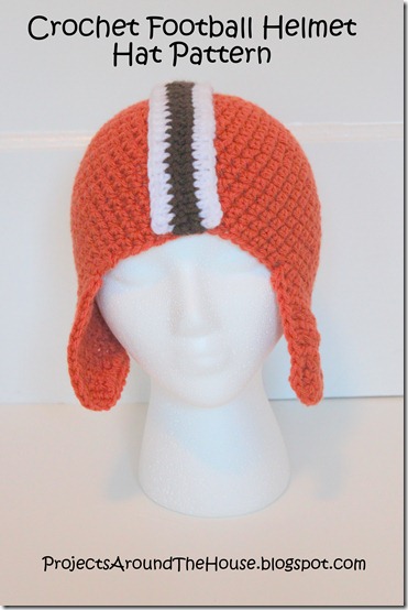 Crochet football helmet hat pattern Crochet football helmet hat pattern, Browns