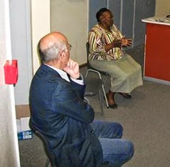Dr Wolfgang Werner and Ms Edith Mbanga , class discussion on the Flexible Land Tenure Act Security of Tenure