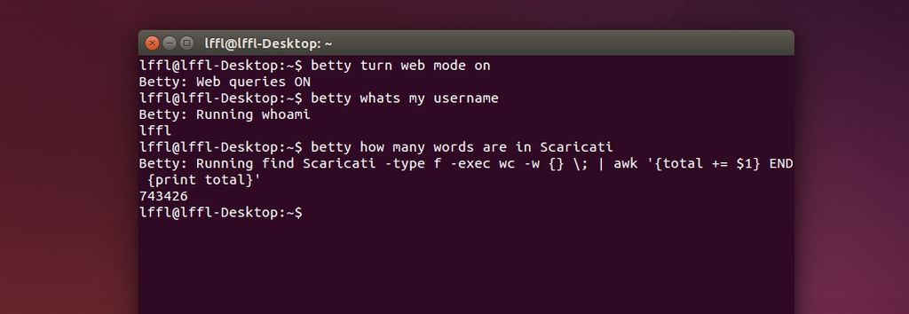 Betty in Ubuntu Linux