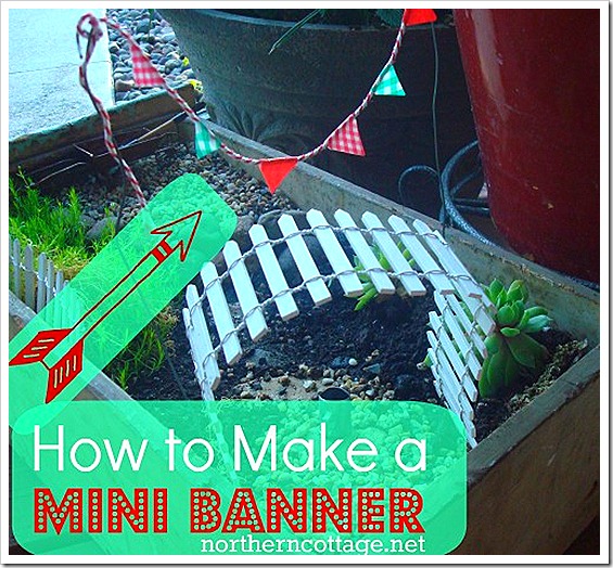 how to make a mini banner