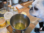 Thomas, we must have the egg whites whipped until soft peaks form, which will give the soufflé a generous puff.
