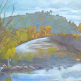 Herbst an der Sieg, Öl auf Leinwand, 70x50 cm, Copyright 2010 by O. Weinreich