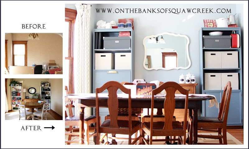 before and after dining room wall before and after dining room wall