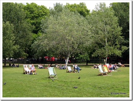 Hyde Park and a lovely day for a picnic.