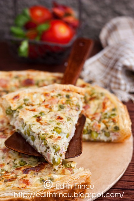 tarta cu mazare si branza 1