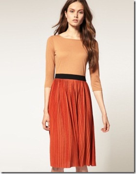 pleated midi dress2