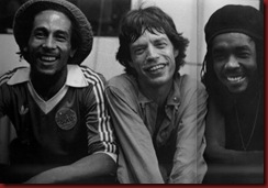 Bob Marley e Mig Jeagger juntos Bob Marley e Mig Jeagger juntos