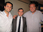 Altamarea beverage directors and sommeliers, Hristo Zisovsky and Francesco Grosso with Chef White.
