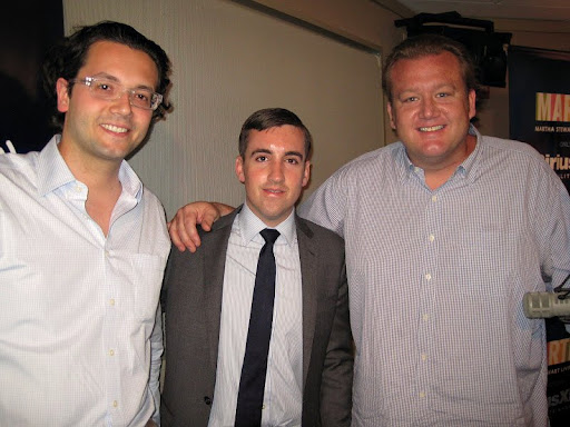 Altamarea beverage directors and sommeliers, Hristo Zisovsky and Francesco Grosso with Chef White.