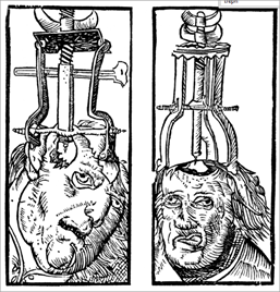 c0 line drawing of a trepanning device