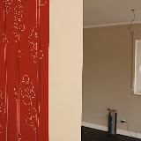 Hausbau - Wohnzimmer tapezieren
