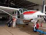 For our trip to Nosy Mitsio, we went with a "Mission Aviation Fellowship" pilot, to look at putting a landing strip on the island. So we flew with him on this small plane to the nearest airport, before going by boat. Madagascar6 - 062.jpg