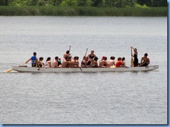 4890 Laurel Creek Conservation Area  - boat on Laurel Reservoir