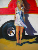 Running with the Circus. oil on canvas, 11x15