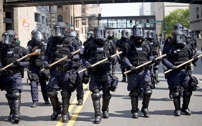 Police in Riot Gear