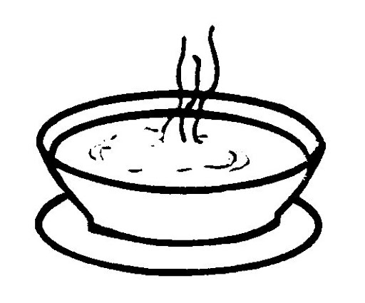 DIBUJO DE SOPA PARA PINTAR