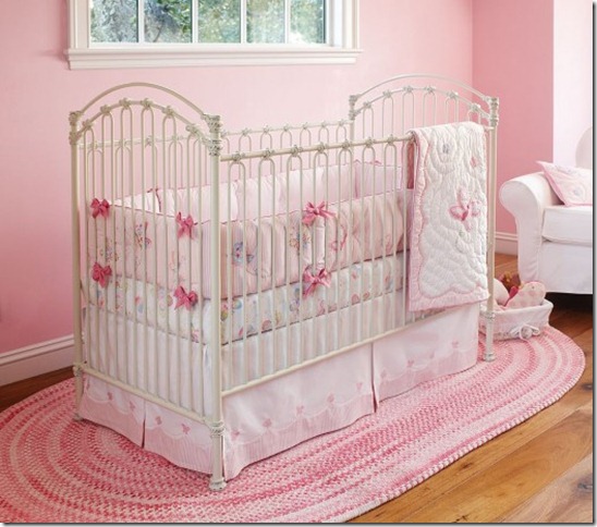 Nice-pink-bedding-for-pretty-girls-nursery-from-prottery-barn-5-524x462