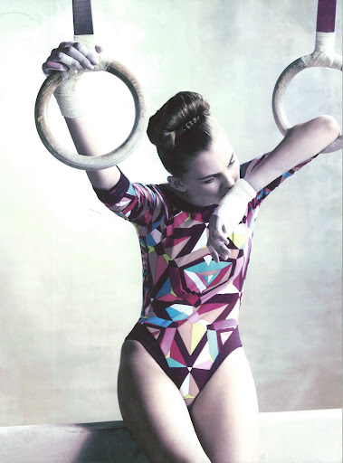 This printed lycra bodysuit was designed for a special project for the 2008 Beijing Olympics.