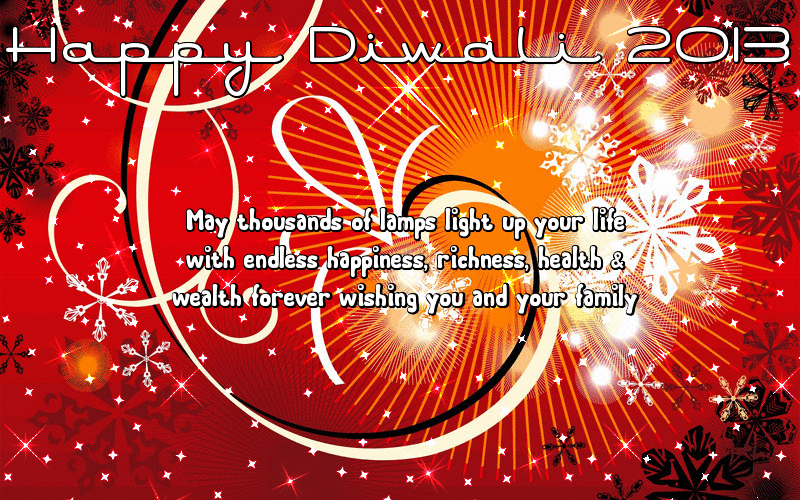 Happy diwali animated greeting wish 2013